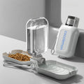 2-in-1 Haustier Reise-Trinkflasche mit Futternapf